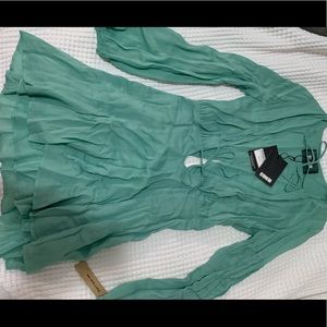 Reformation sea foam party dress!